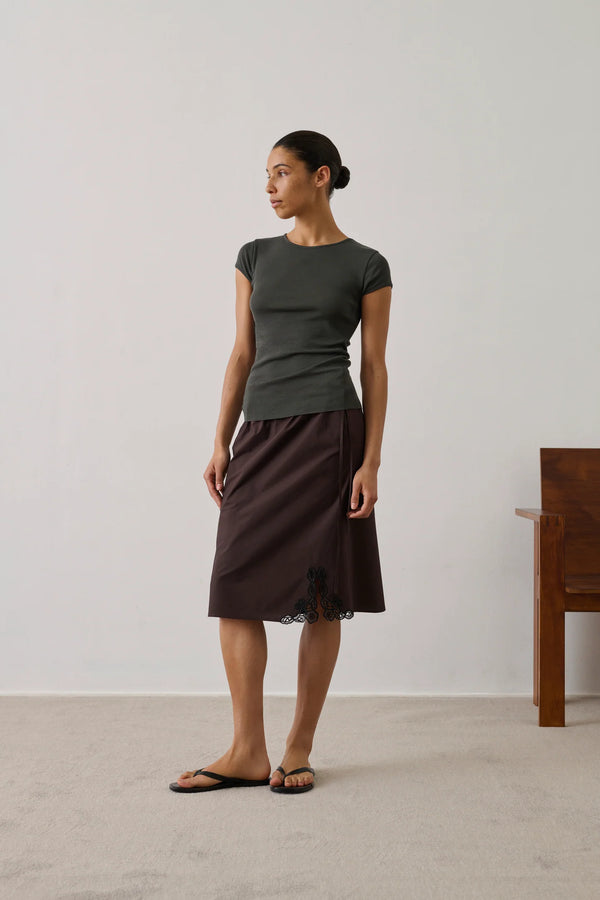 Indra T-shirt in Khaki