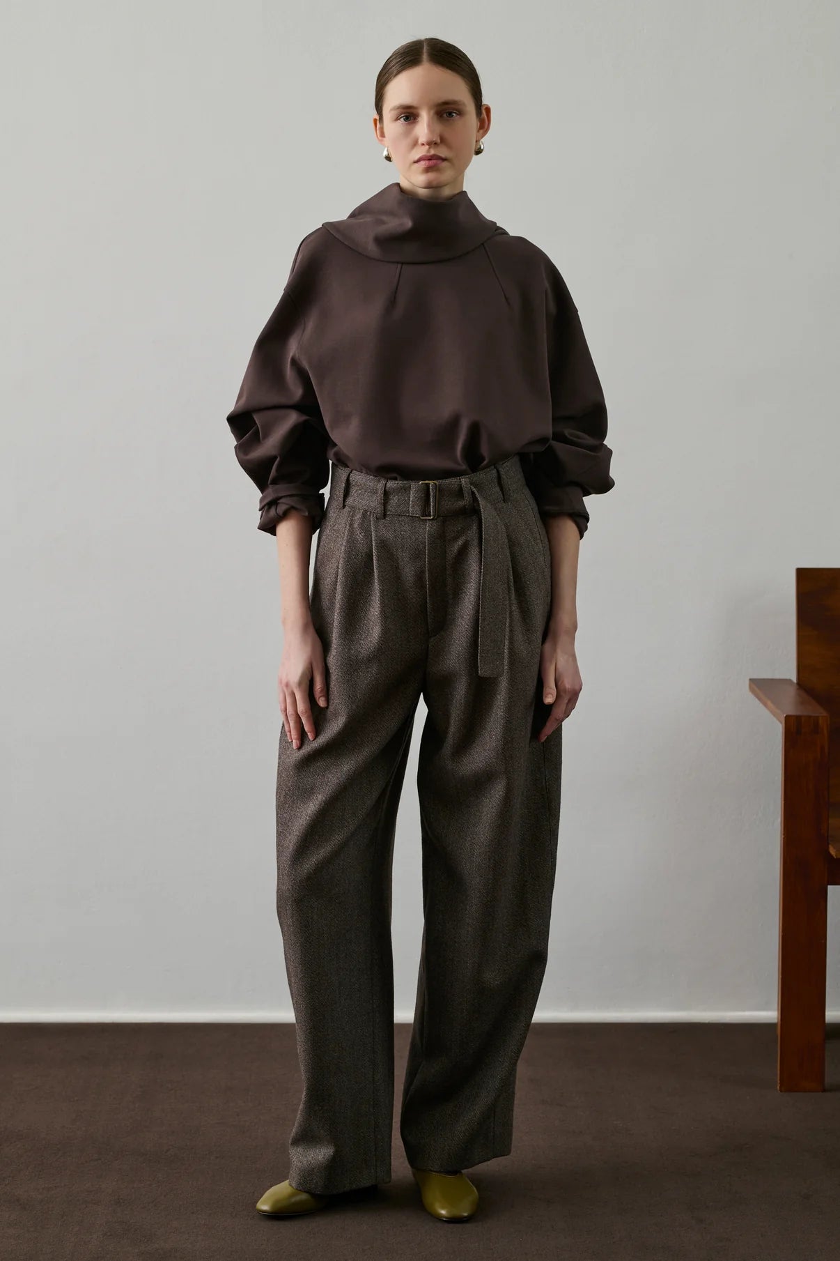 Freja jumper in Marron/Prune