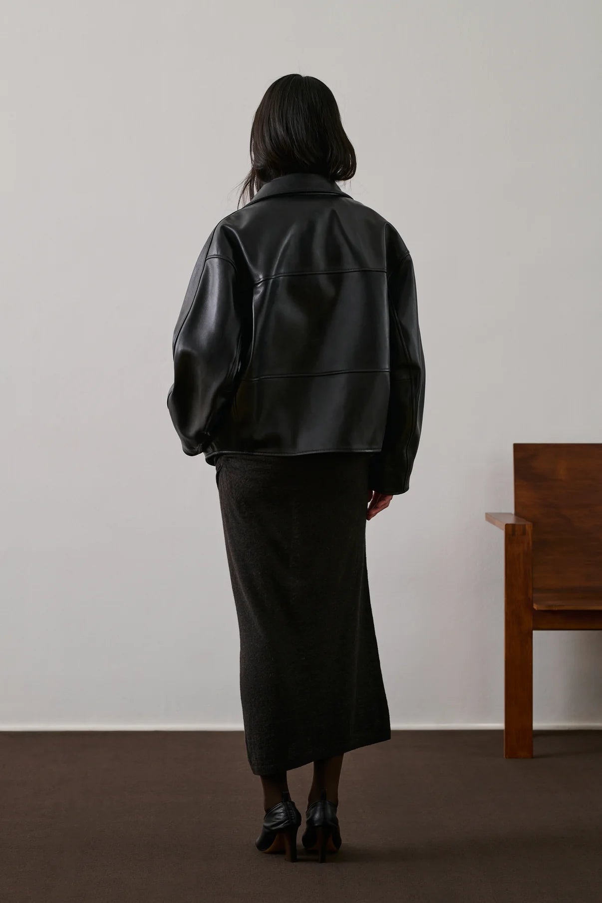 Gamma Leather Jacket in Black