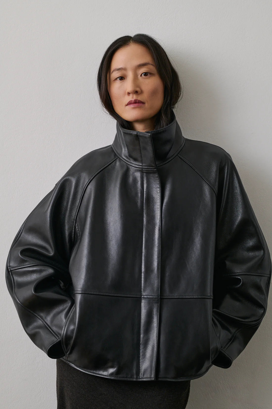 Gamma Leather Jacket in Black
