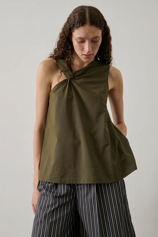 Enora Top in Khaki Green
