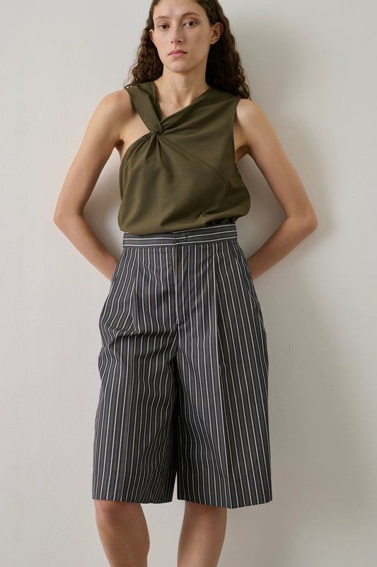 Enora Top in Khaki Green