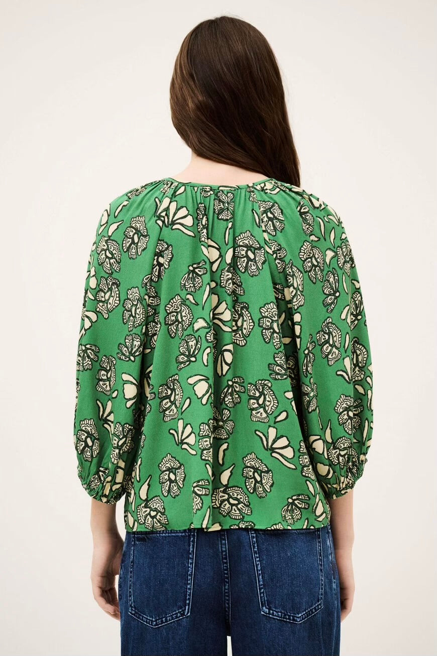 AURA BLOUSE VERT- BA&SH