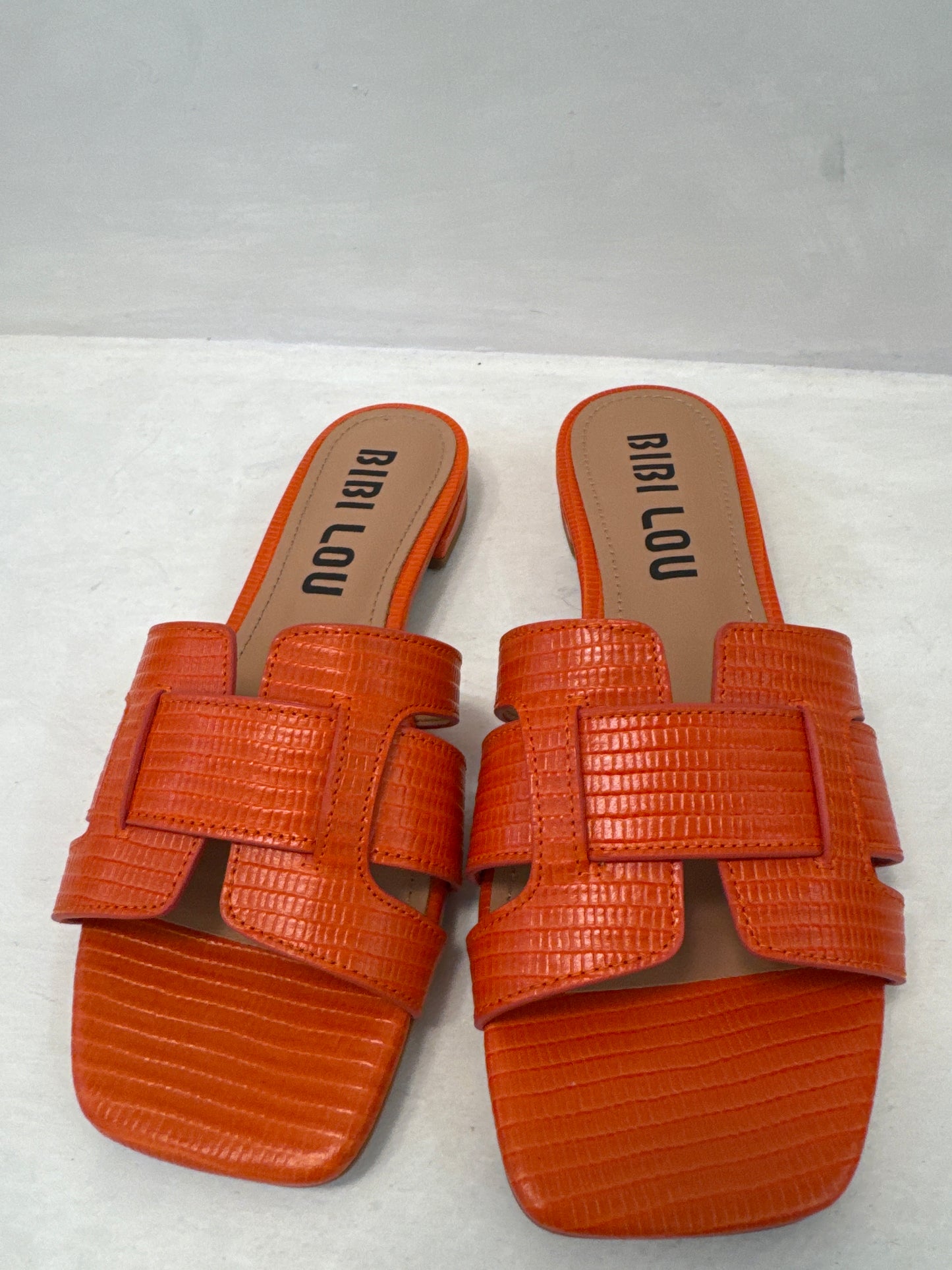 HOLLY FLAT - ROJO - LIZARD RED SANDAL - BIBI LOU