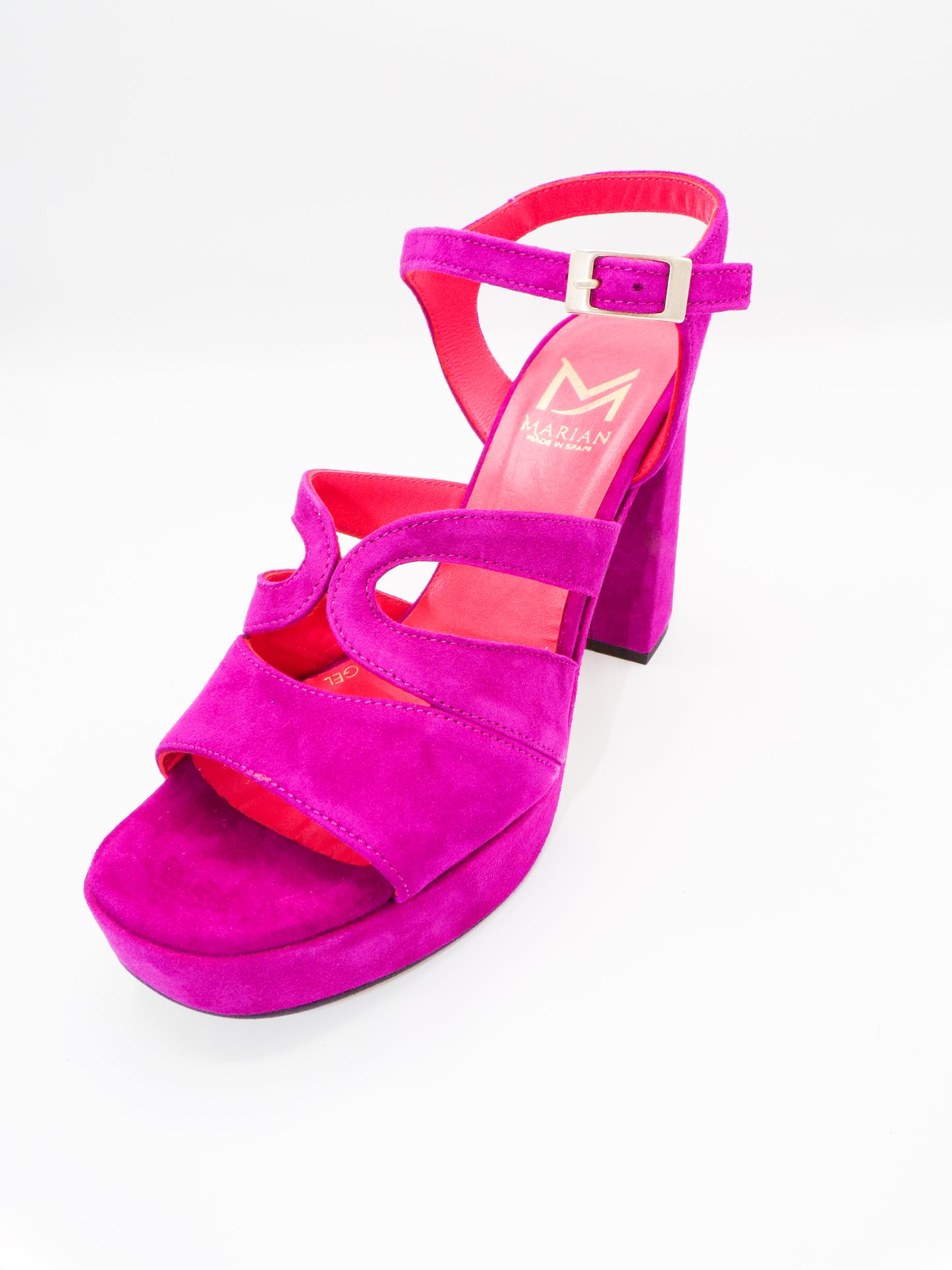 MARIAN PLATFORM SANDAL IN FUSCHIA