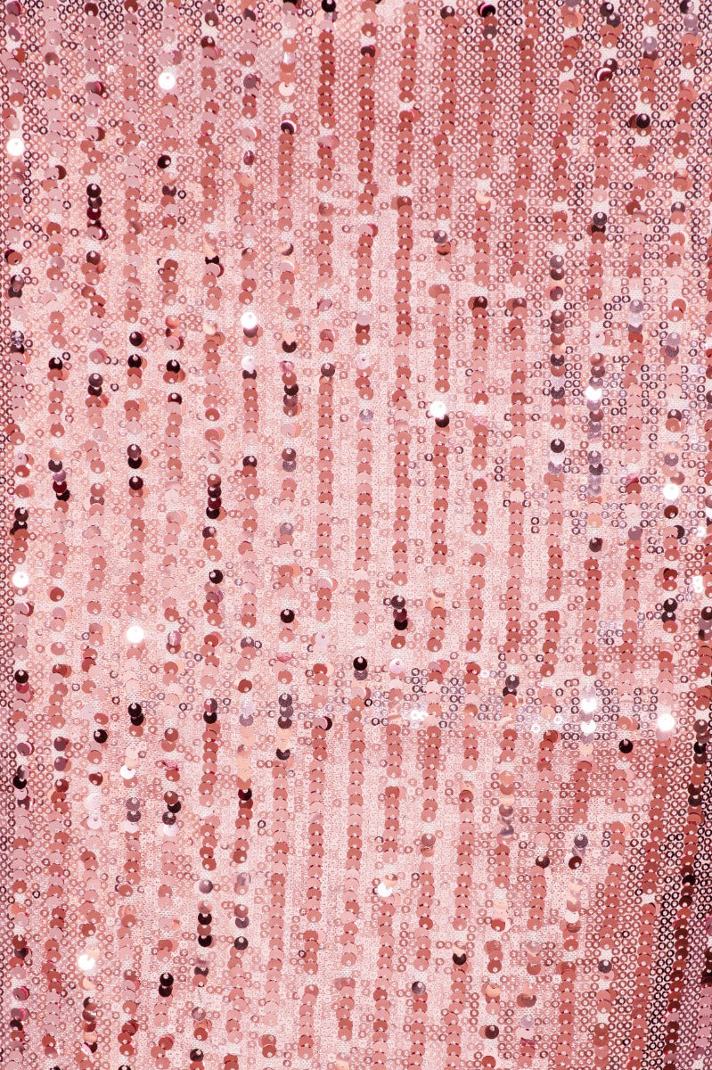 Sequin Pencil Skirt Silver in Pink