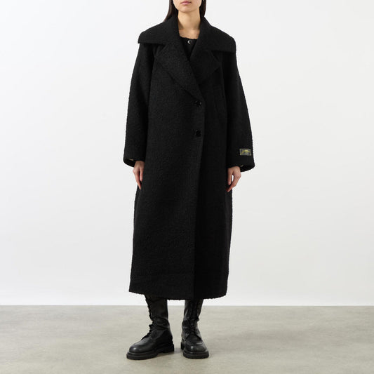 Double Faced Wool Coat in Phantom