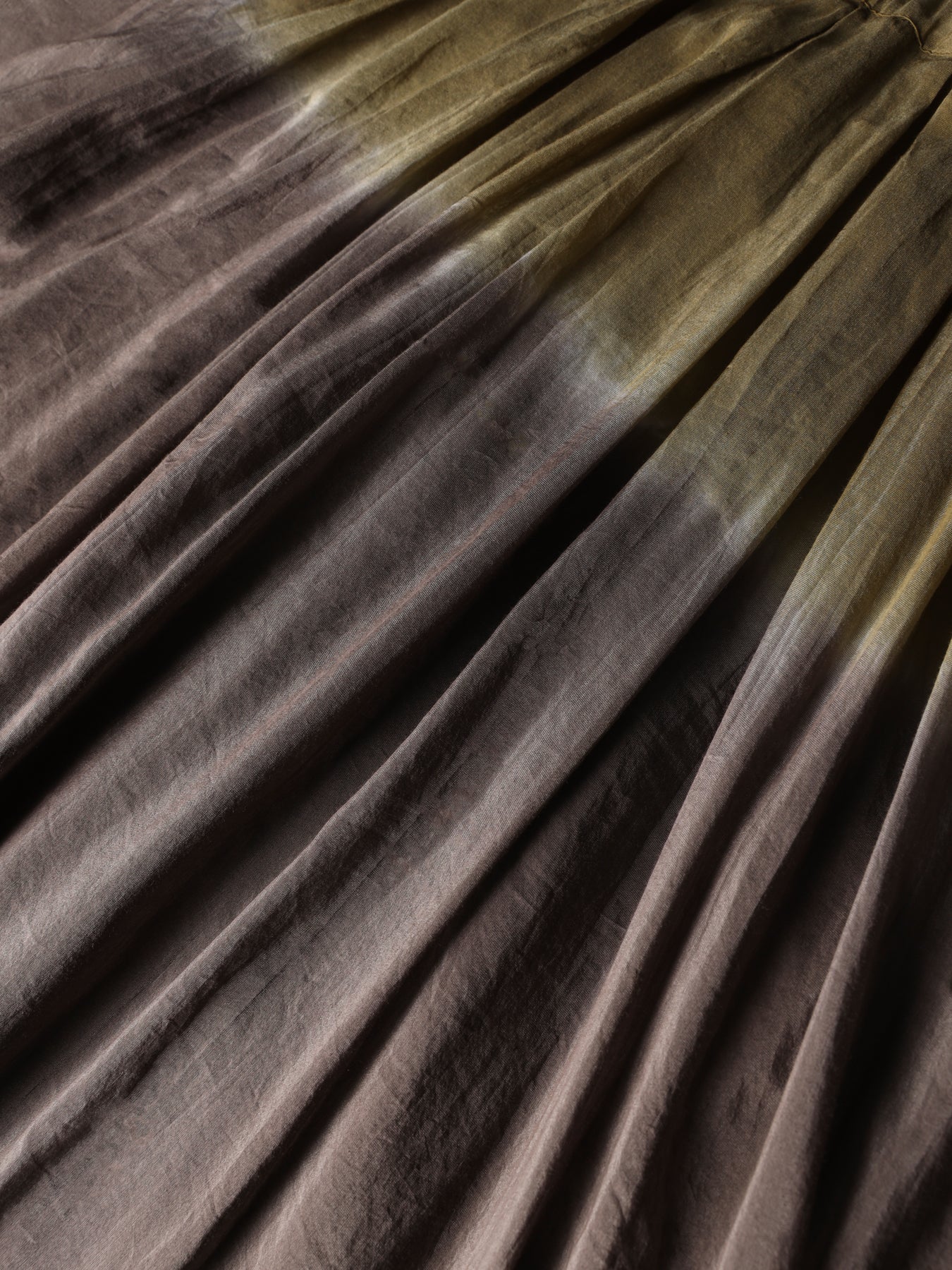 Plisse Midi Skirt in Khaki