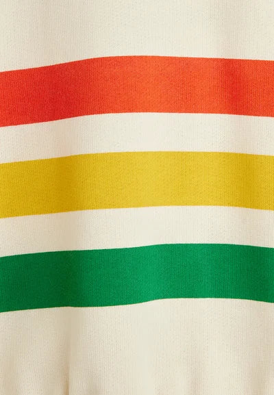 Bear Stripe Sweatpants in Cream