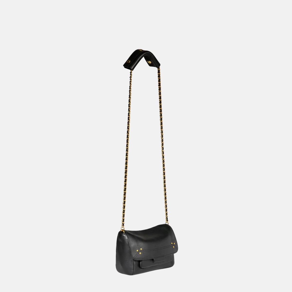 Lulu S Noir Brass Bag