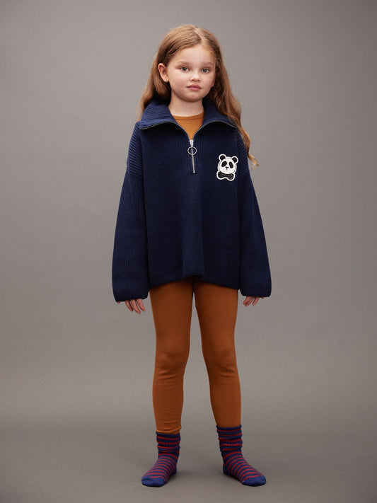 Modal Rib Leggings in Brown