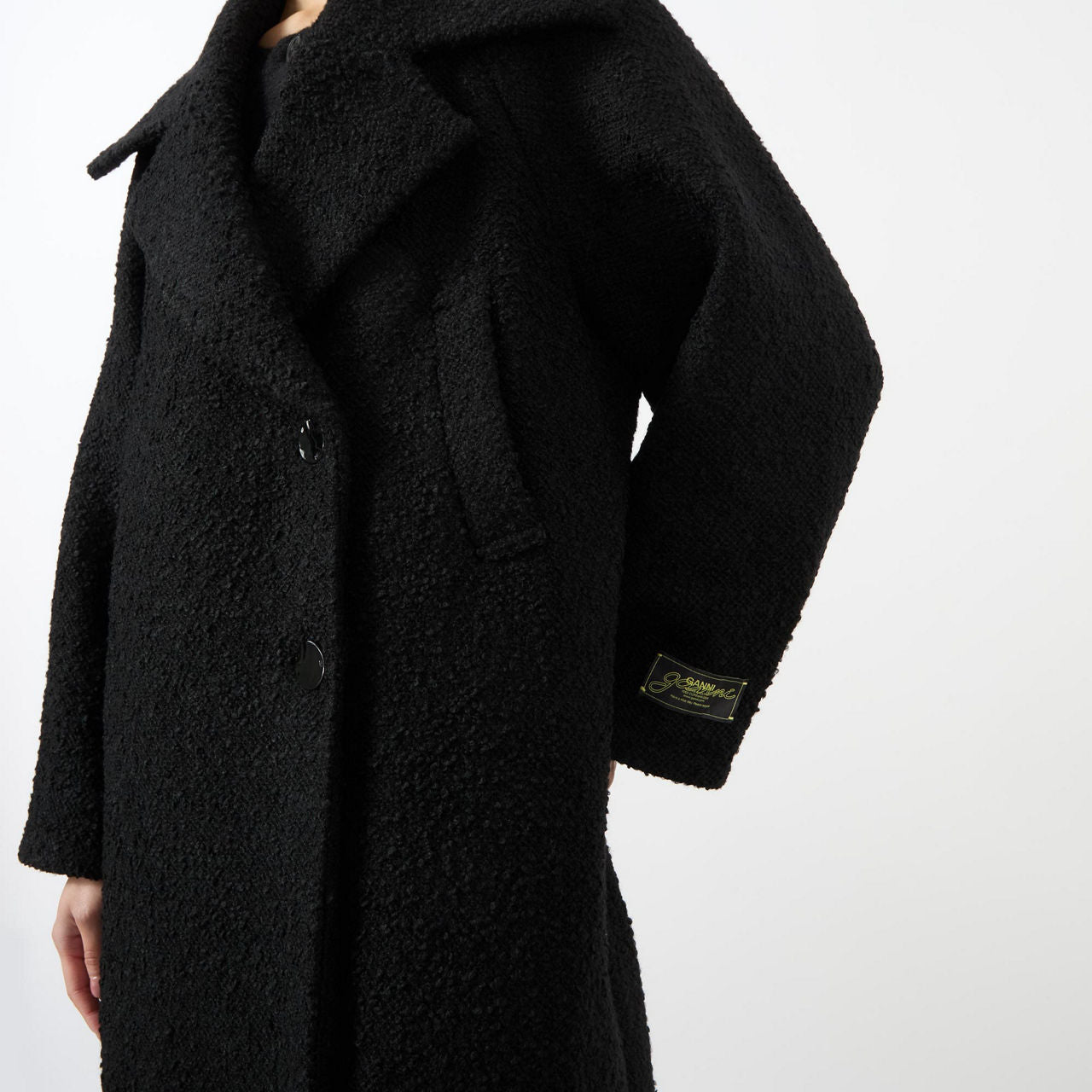 Double Faced Wool Coat in Phantom