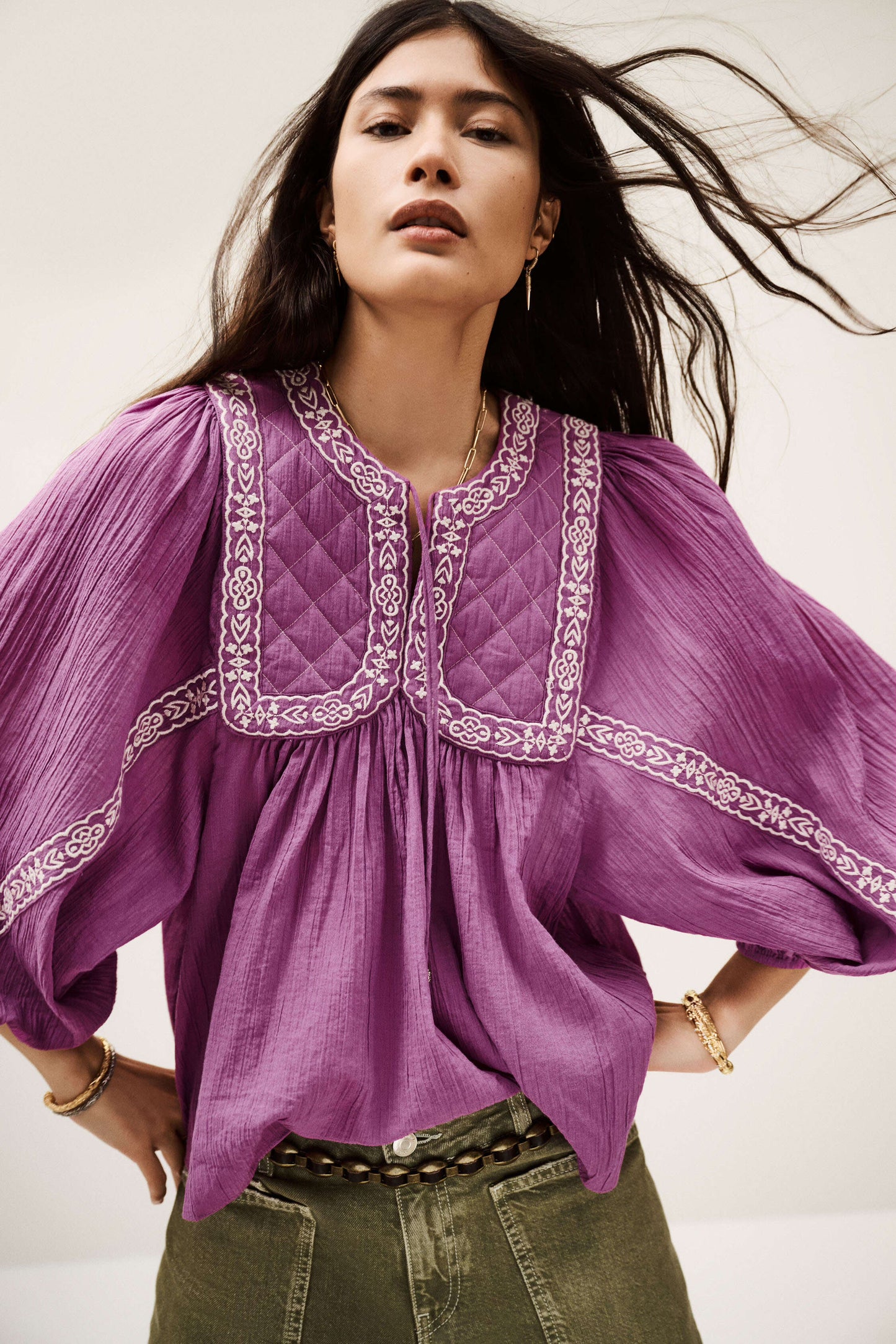 PRAVEEN BLOUSE - ROSE - BA&SH