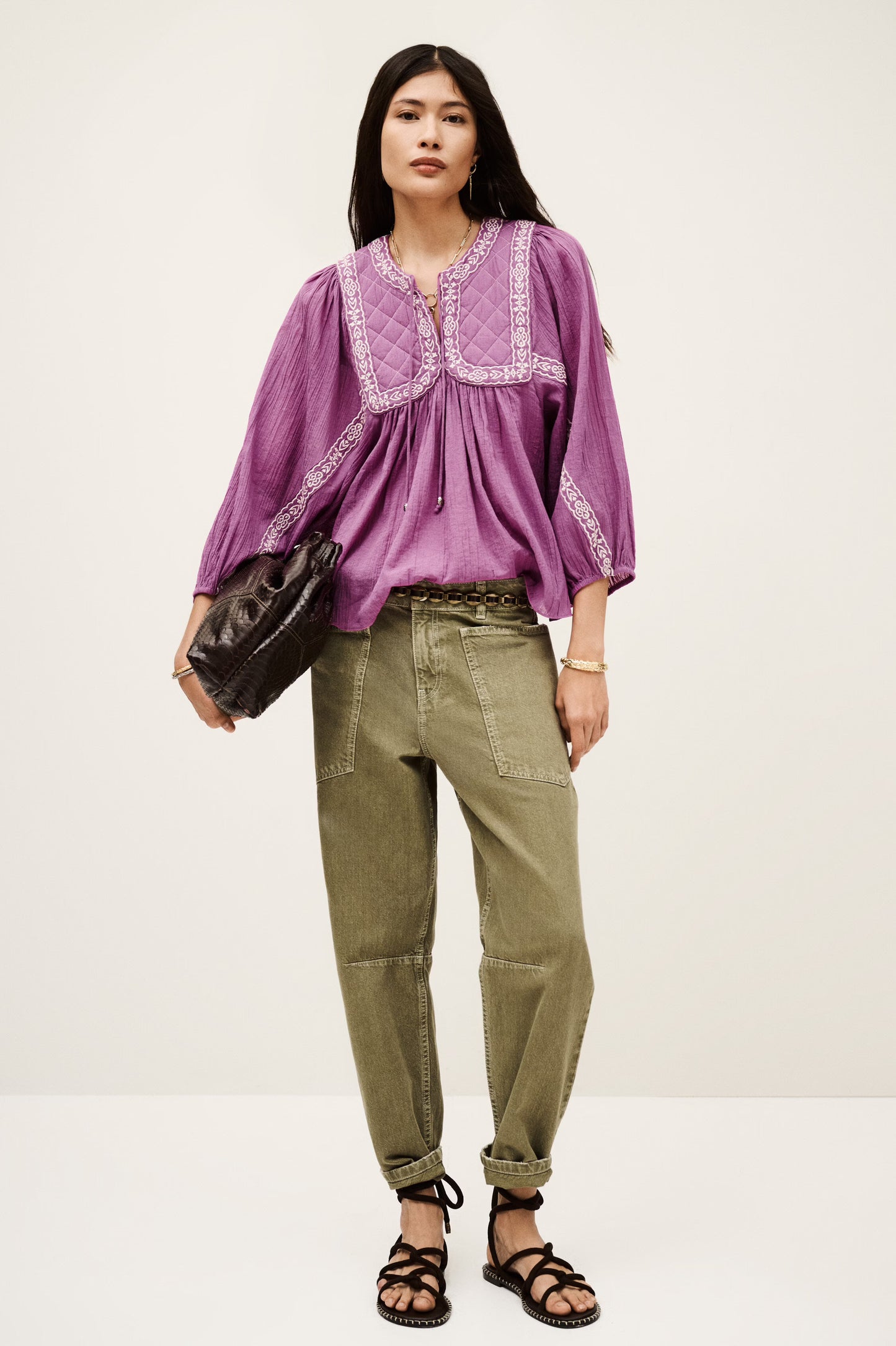 PRAVEEN BLOUSE - ROSE - BA&SH