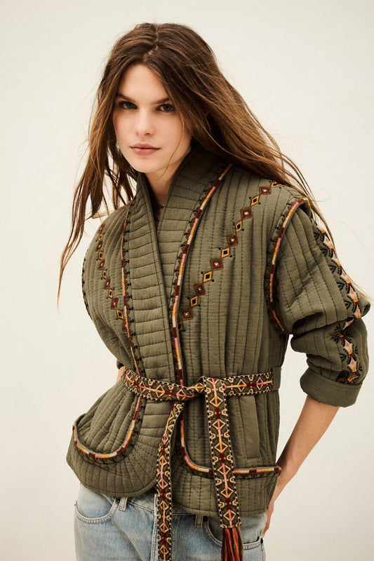 Cocoon Jacket in Khaki
