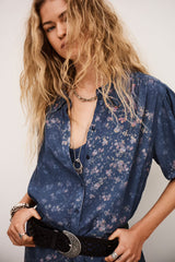 Norma Dress in Blue