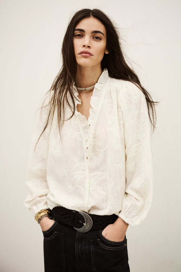 Petty Blouse in Ecru