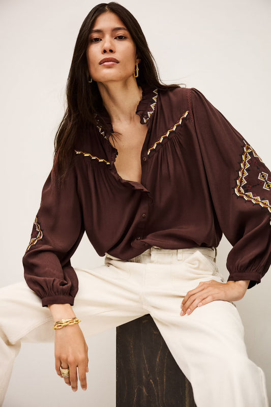 Tate Top in Chocolate