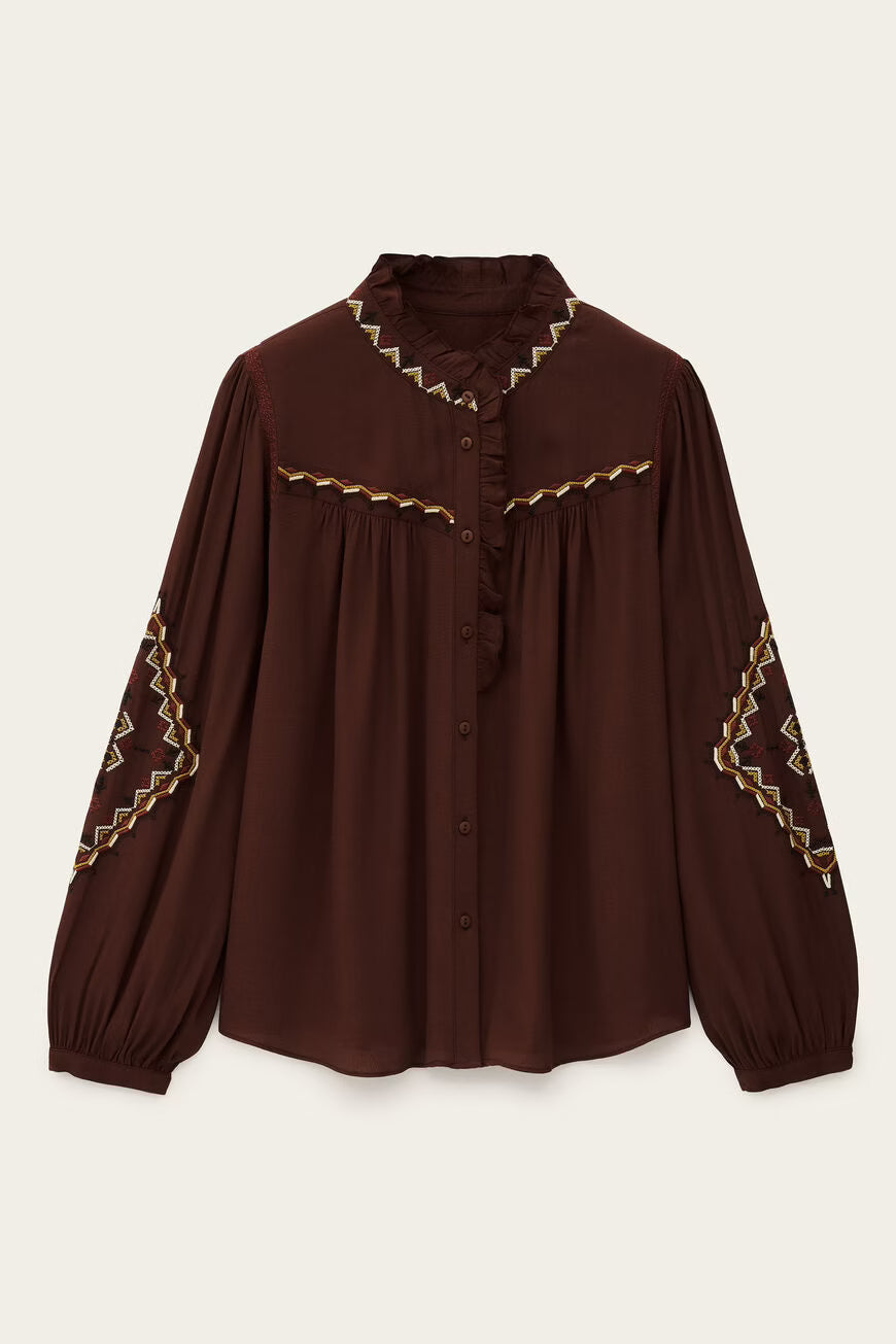 Tate Top in Chocolate