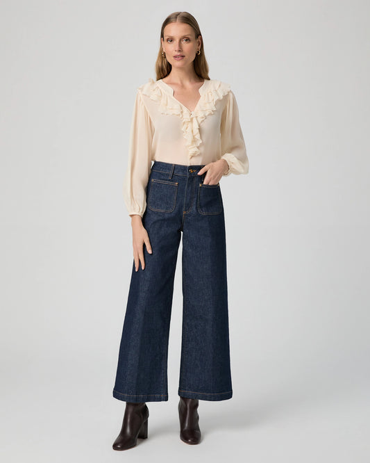 Harper Ankle Wide Leg Jean in Amora