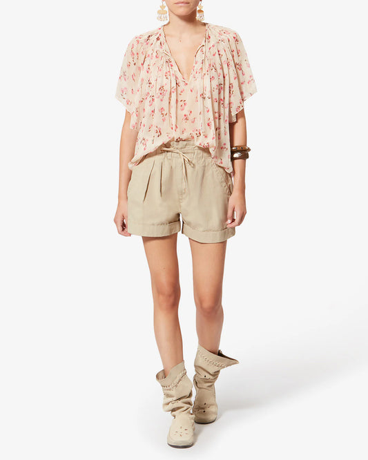 Nirma Shorts in Beige