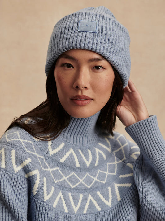 Carly Beanie in Glacier Blue