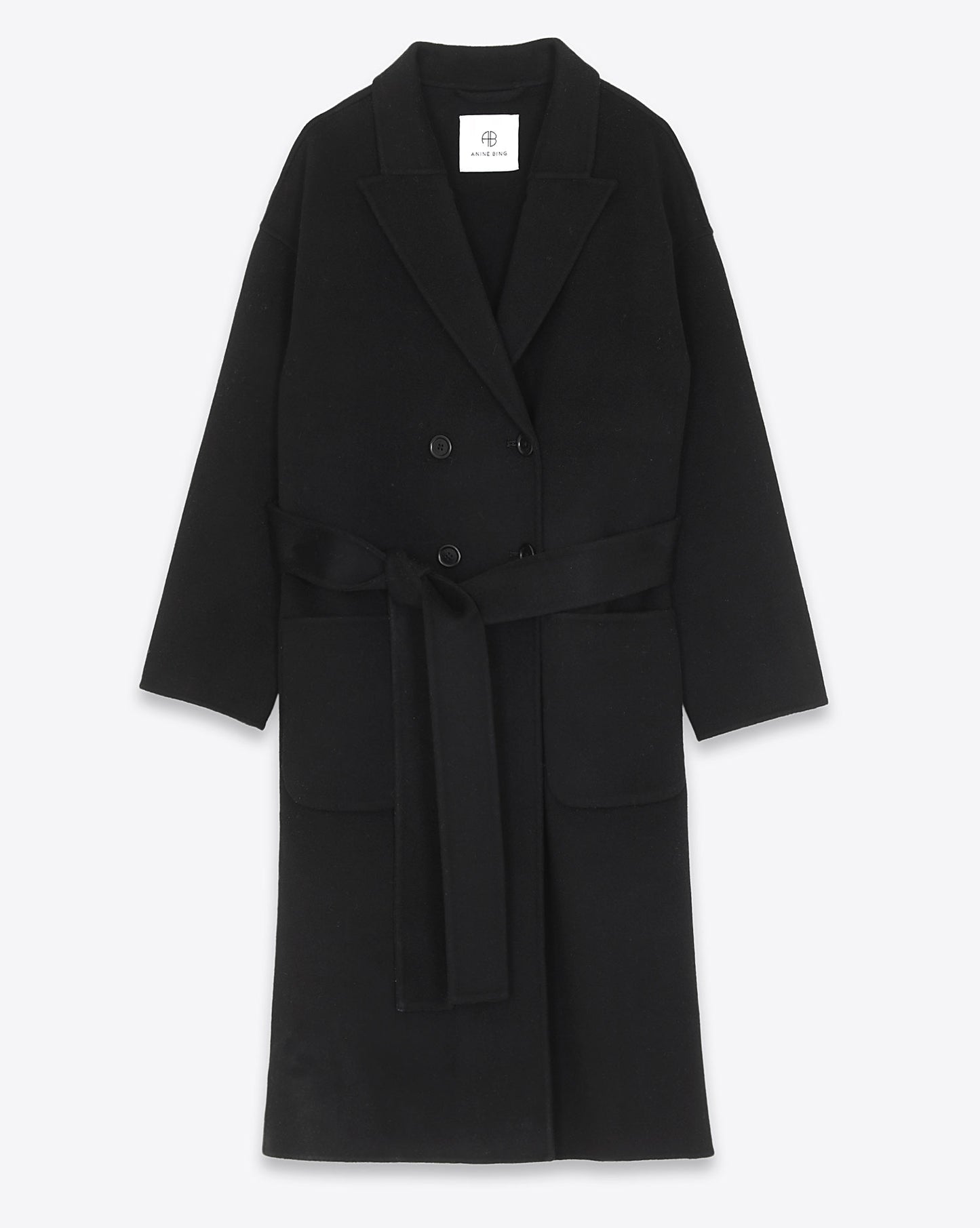 Dylan Coat in Black Cashmere Blend