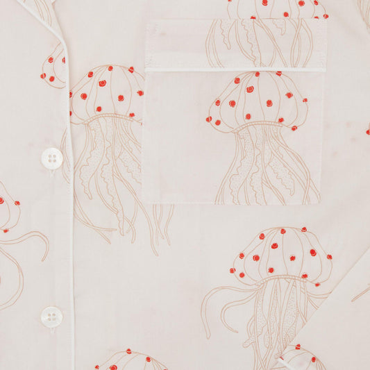 Long Pyjamas Set in Jellyfish Blush