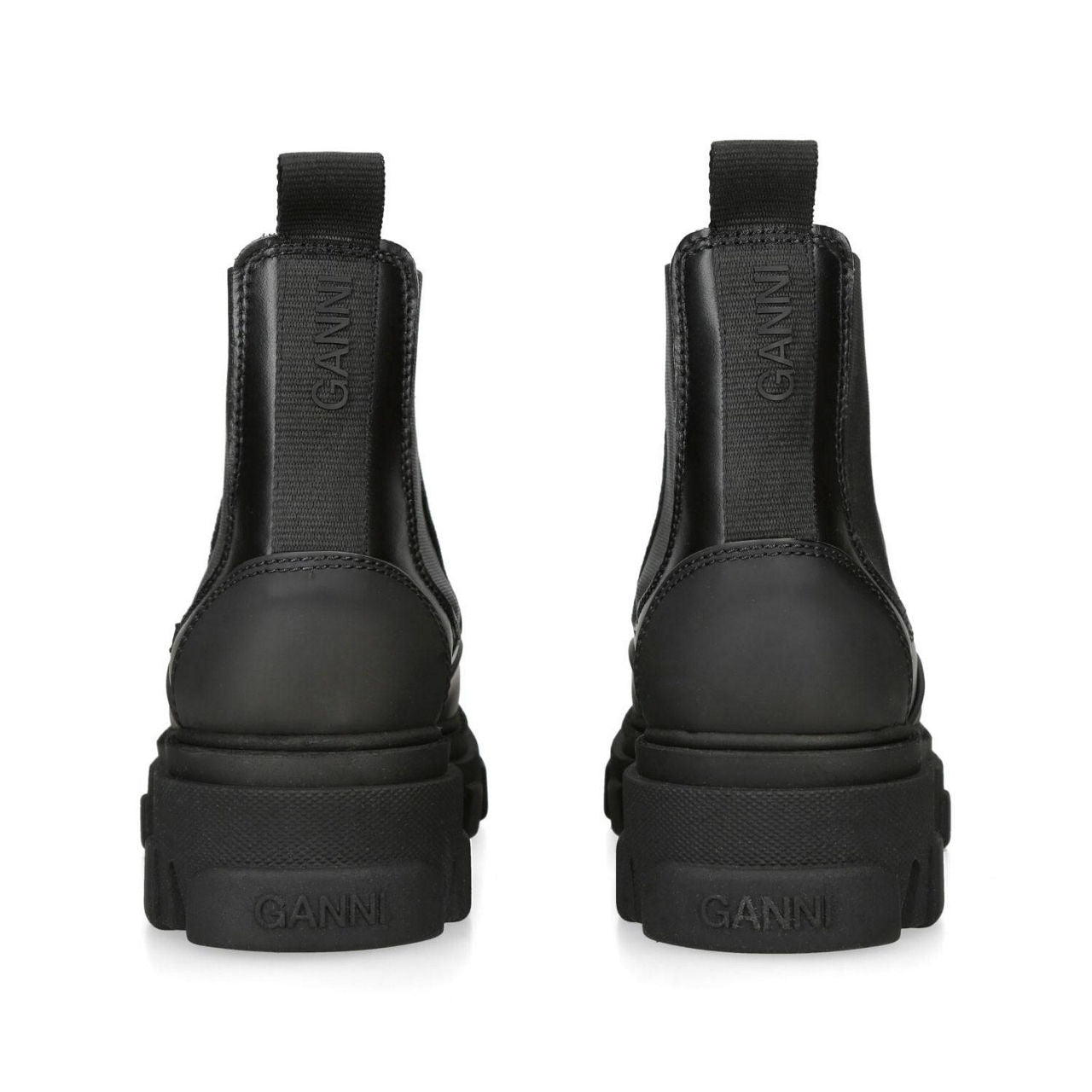 Cleated Low Chelsea Boot in Black