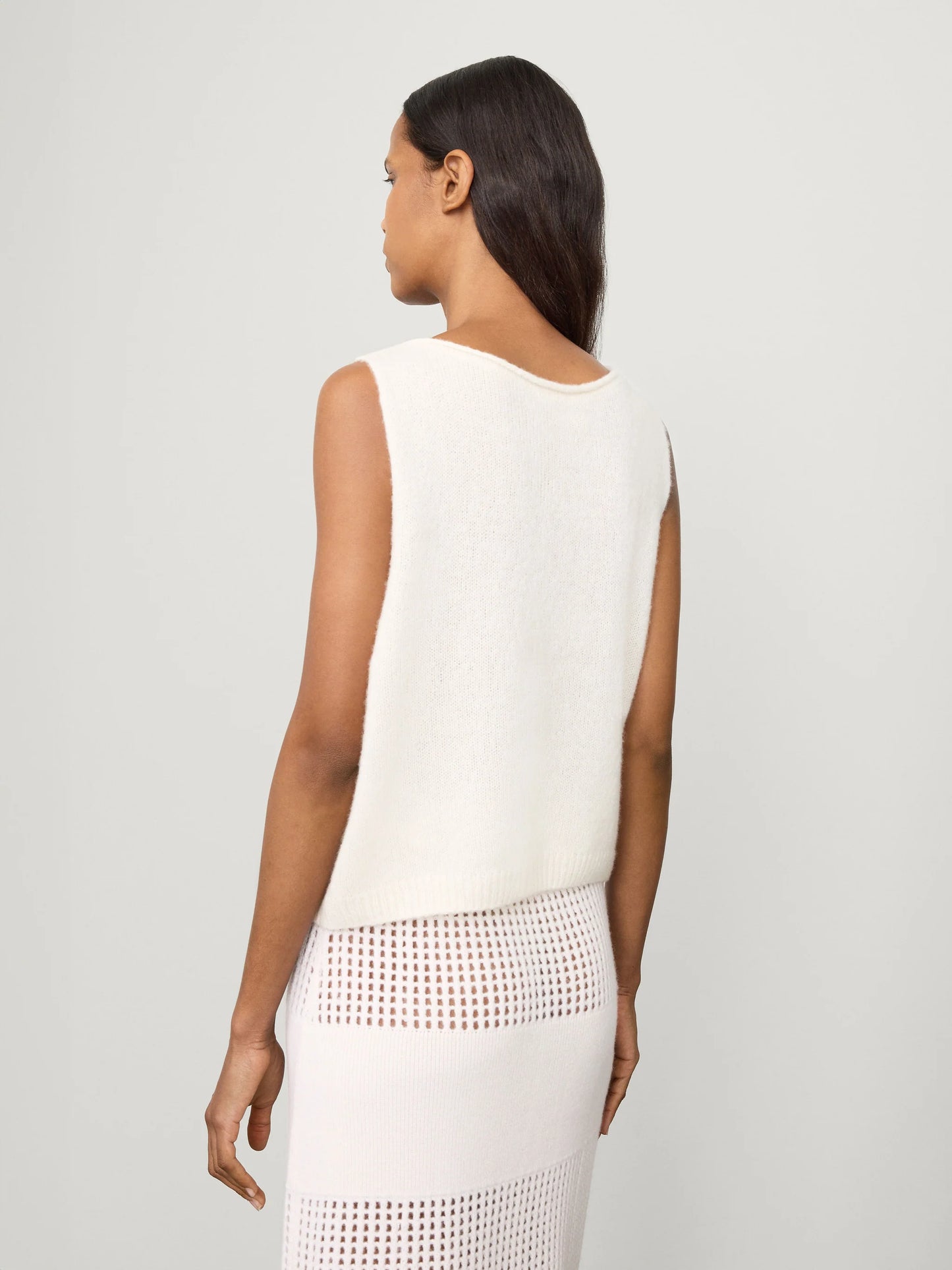 Devine Vest in Cream