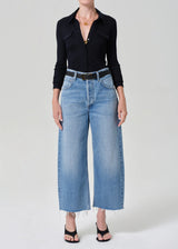 Ayla Raw Hem Crop Jean in Honour