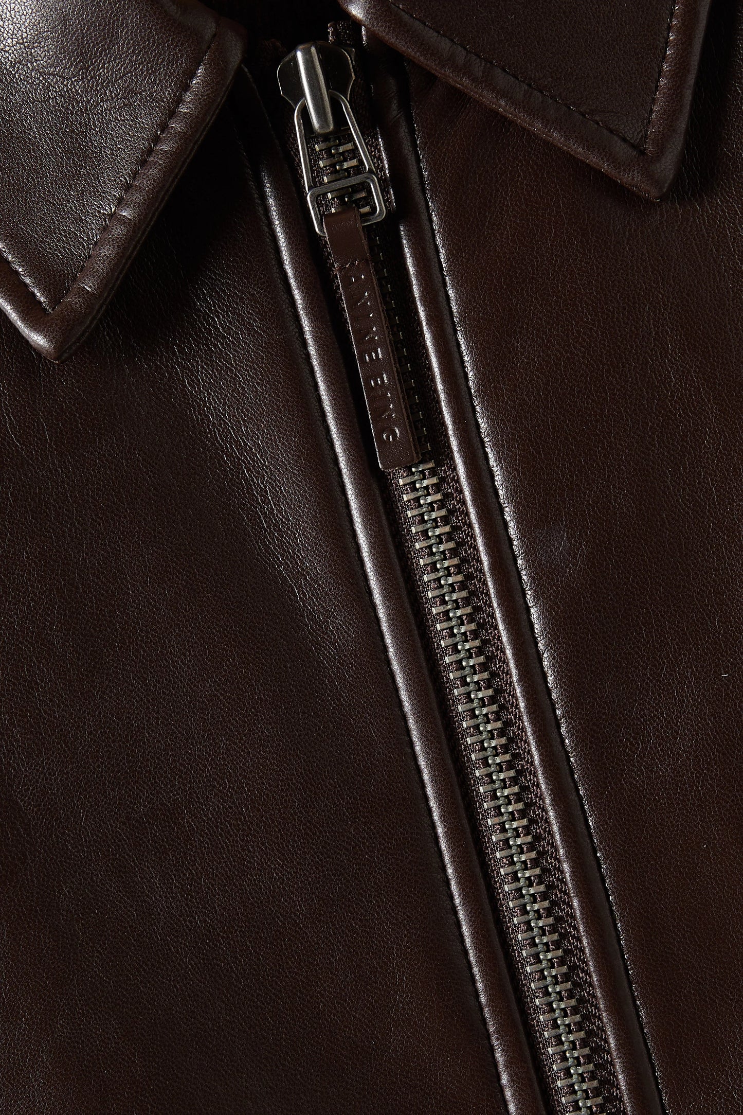 Kelanie Jacket in Deep Brown Recycled Leather