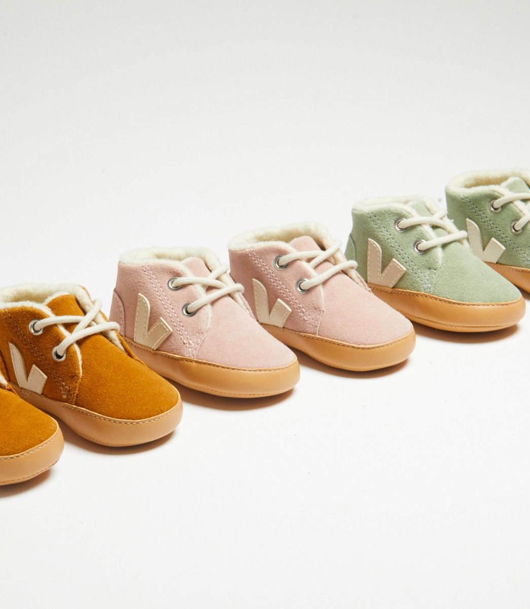 Baby Fured Suede Clay Pierre