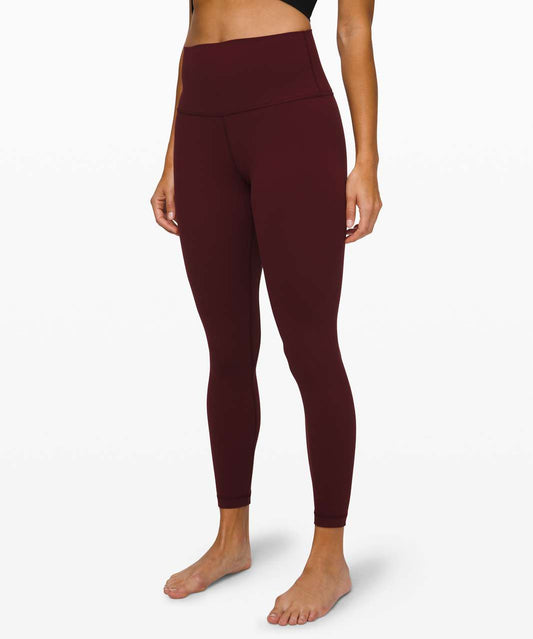 Align 25" High Rise Pant in Garnet