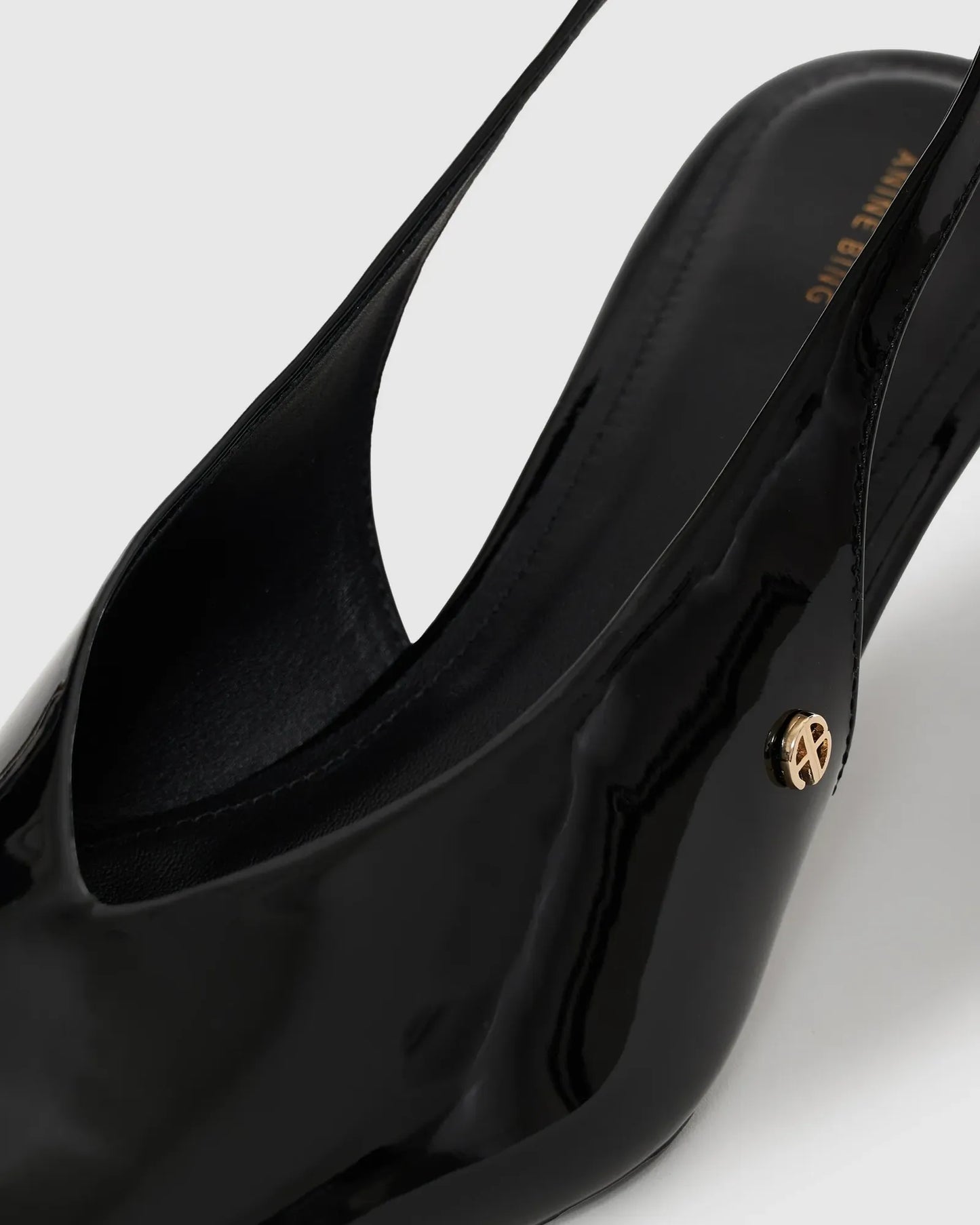 Hilda Slingback Pumps in Patent Black