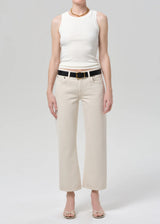 Faye Vintage Straight Jeans in Almond
