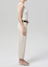 Faye Vintage Straight Jeans in Almond