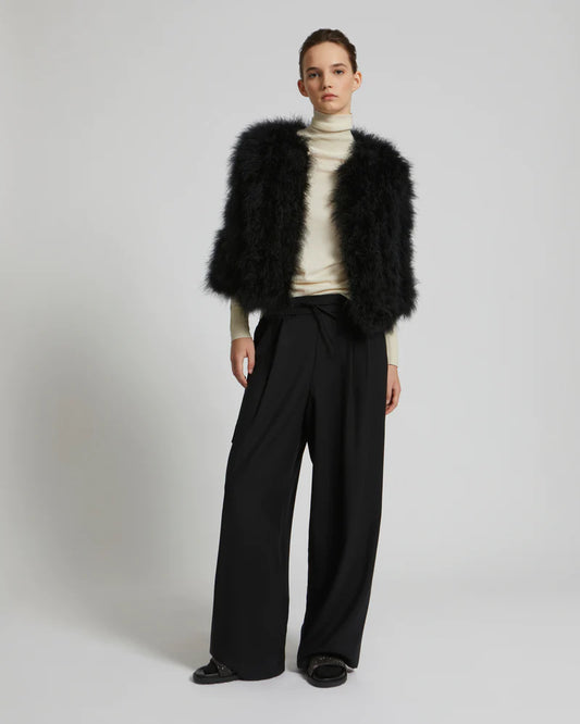 Black Feather Jacket