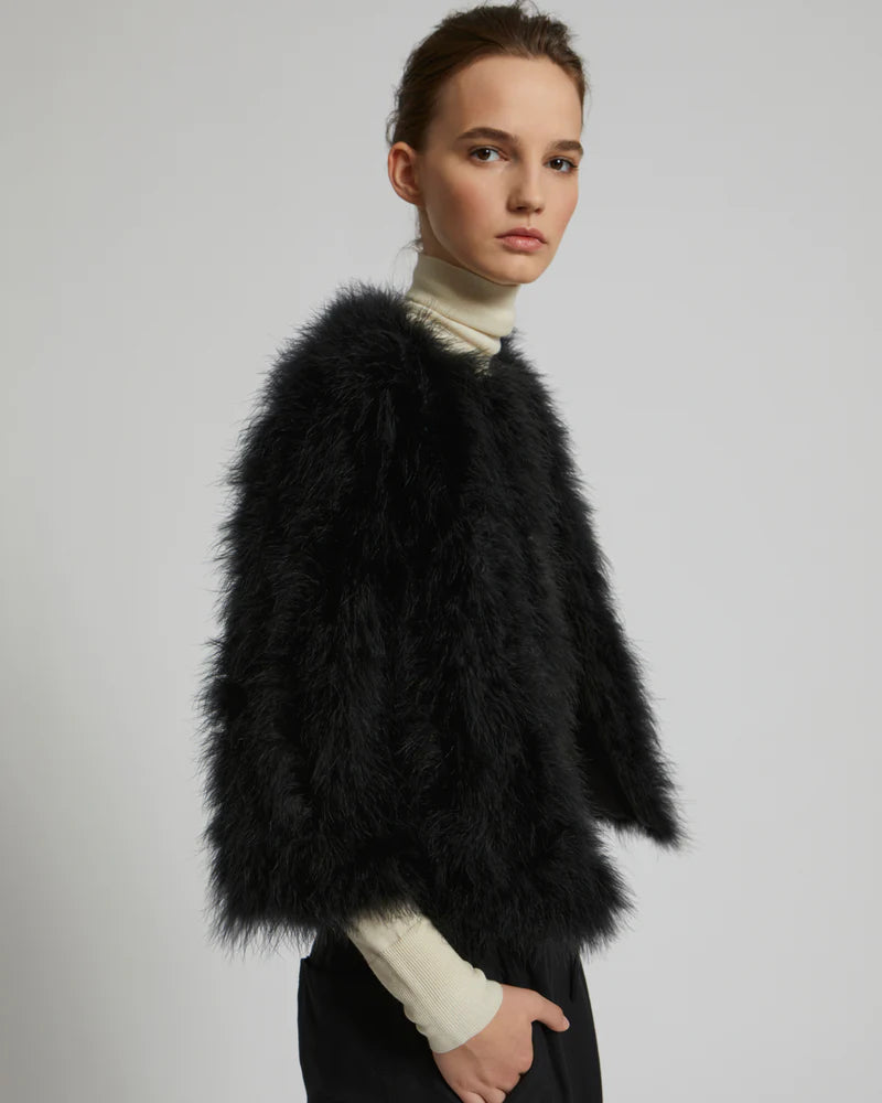 Black Feather Jacket