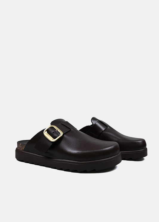 Barcelona Clogs in Brown