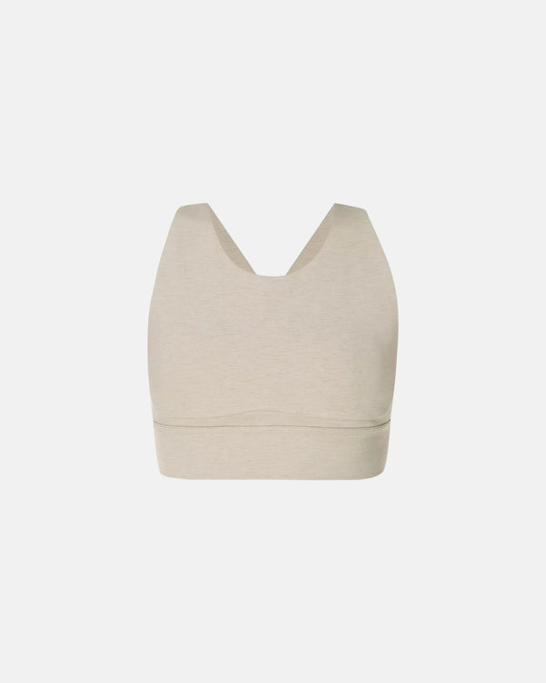 Ultimate Move Marl Sports Bra in Dusk Beige