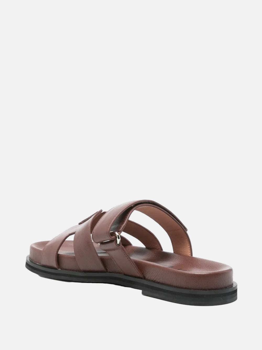 Mindy Flat Sandal in Brown