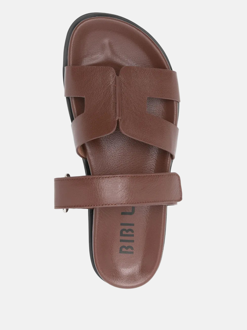 Mindy Flat Sandal in Brown