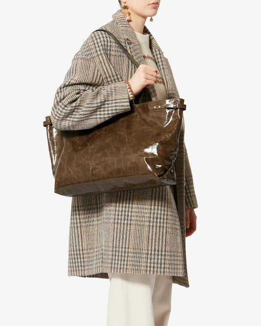 Winna Tote Shoulder Bag in Moss Green