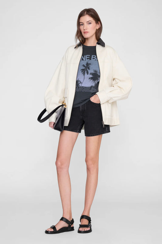 Cade Tee Palms in Washed Grey