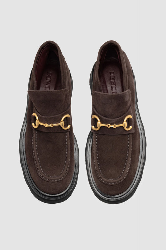 Ankle Loafer in Chocolate Suede
