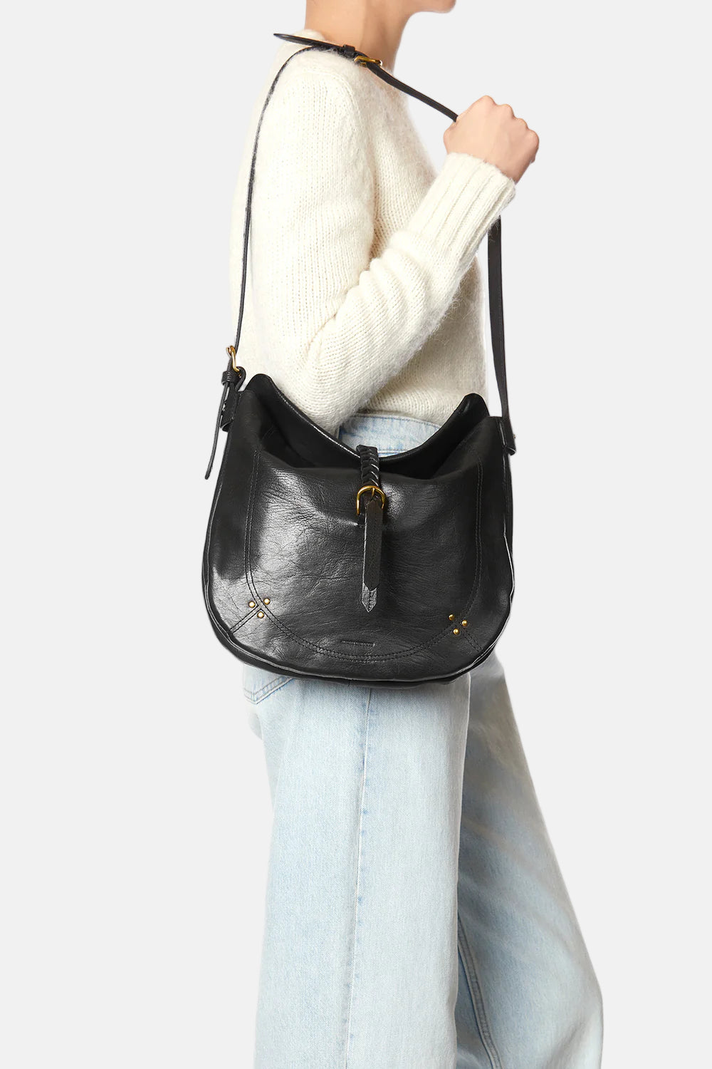 Luis Bag in Goatskin Black