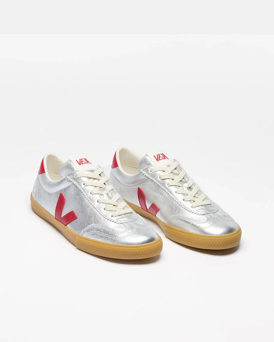 Volley Leather Silver Pepper Sneakers