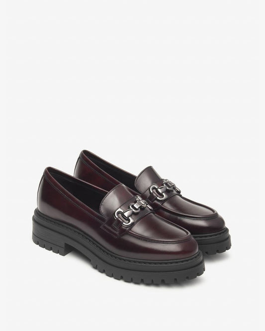 Chunky Loafer in Burgundy