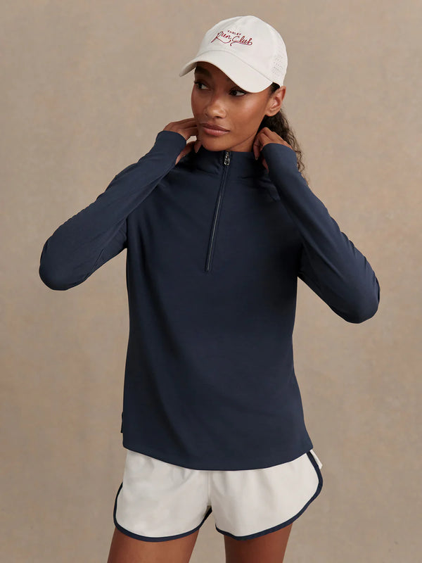 Amren Half-Zip in Blue Nights